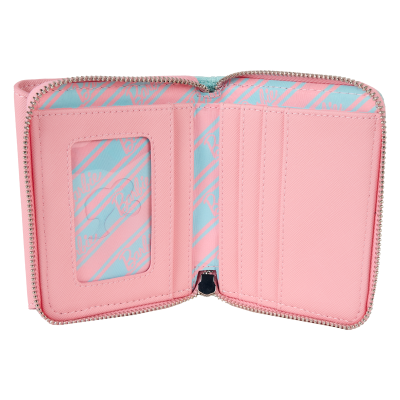 Portefeuille Loungefly Barbie : Logo Classique & Tissu Éponge (Terry Cloth)