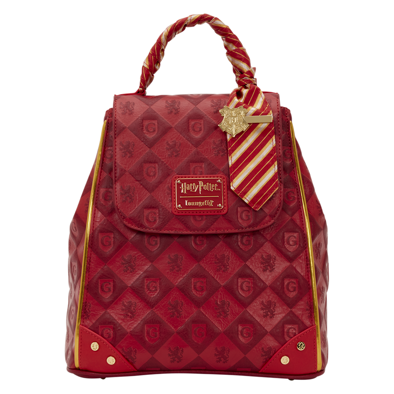 Mini Sac à Dos Loungefly Harry Potter – Édition Gryffondor Prestige avec Foulard Satiné