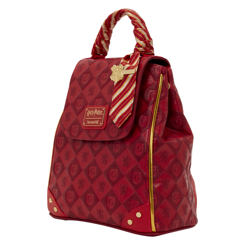Mini Sac à Dos Loungefly Harry Potter – Édition Gryffondor Prestige avec Foulard Satiné