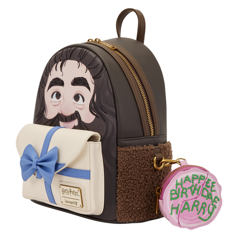 Mini Sac à Dos Loungefly Harry Potter – Cosplay Hagrid & Gâteau d'Anniversaire (Avec Porte-Monnaie)