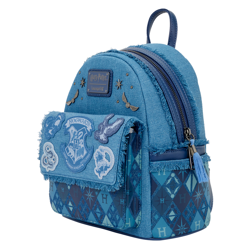Mini Sac à Dos Harry Potter Poudlard Collection Denim - Loungefly