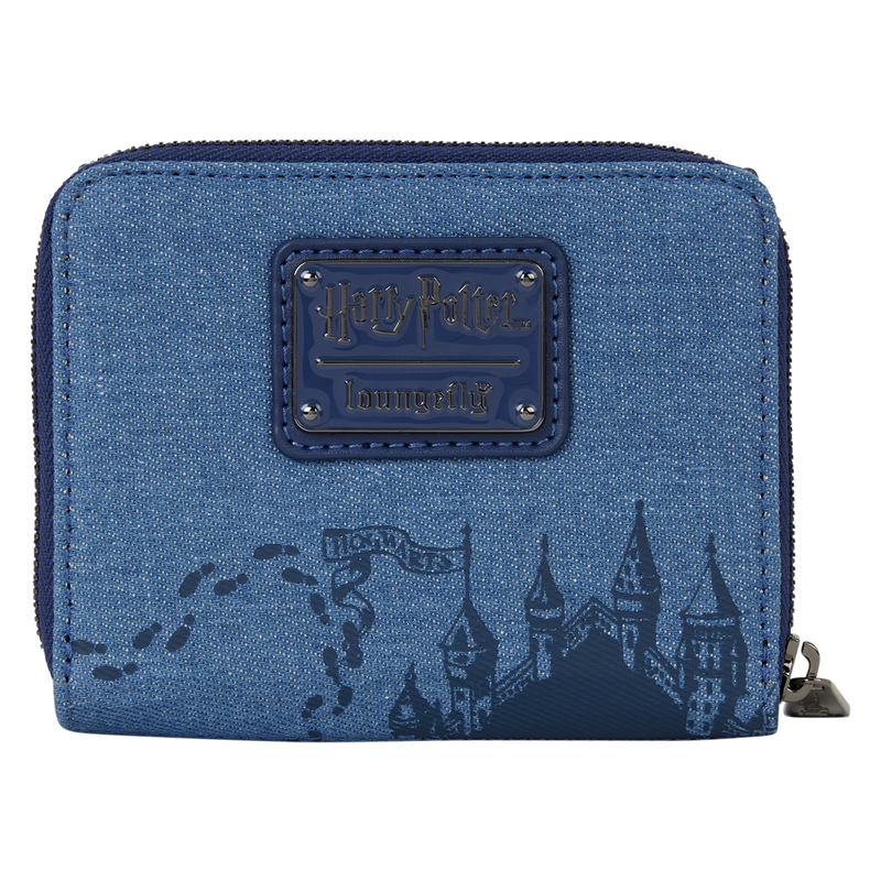 Portefeuille Tri-fold Harry Potter - Hogwarts Denim Edition (Loungefly)