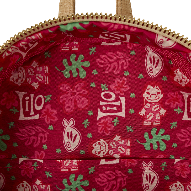 Mini Sac à Dos Loungefly Disney – Lilo (Robe Hawaïenne avec Charms)