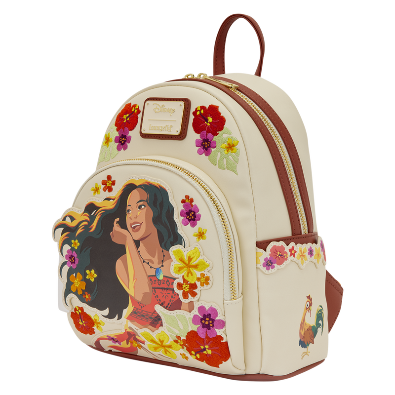 Mini Sac à Dos Disney Vaiana - Aventure Tropicale et Florale