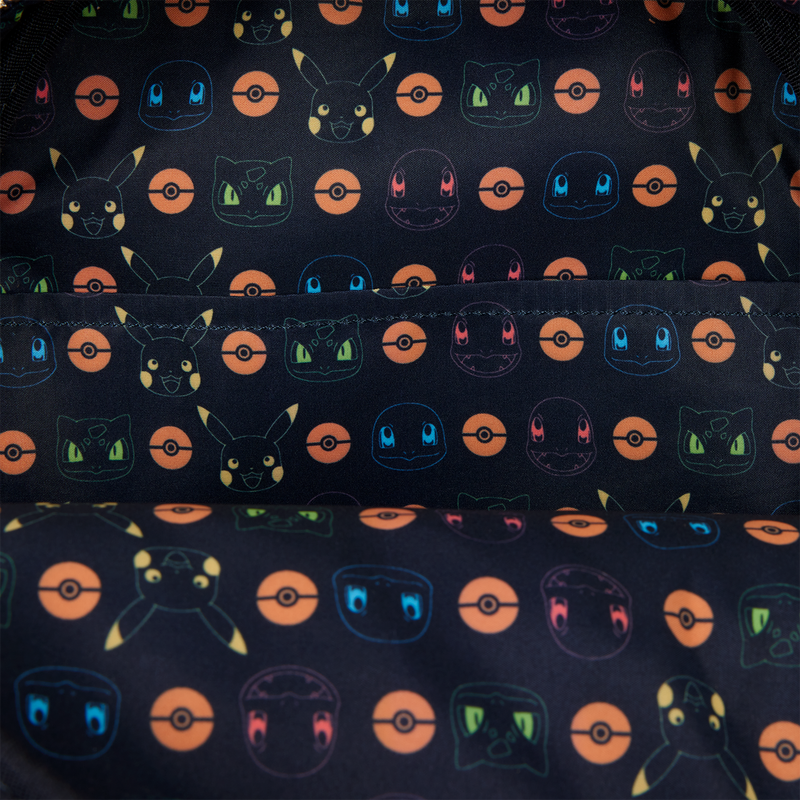 Mini Sac à Dos Loungefly Pokémon – Édition All-Over Print & Denim Matelassé