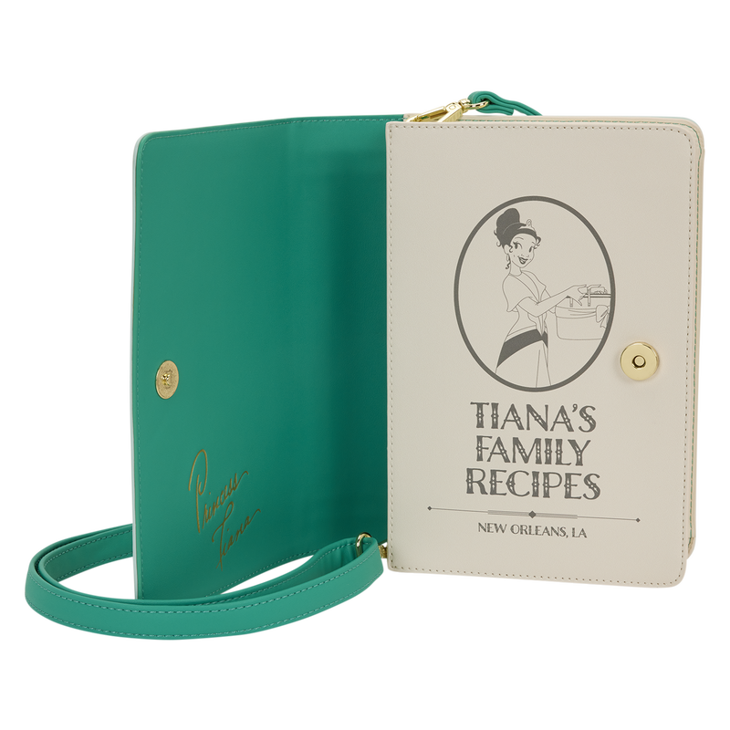 Sac Bandoulière Loungefly Disney La Princesse et la Grenouille – Livre de Recettes de Tiana (Tiana's Family Recipes)