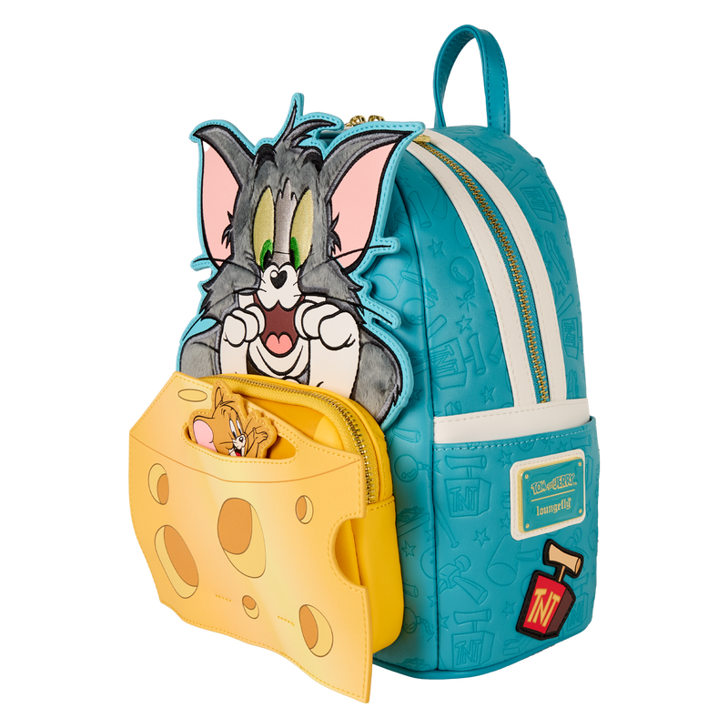 Mini Sac à Dos Loungefly Warner Bros : Tom & Jerry – Course-Poursuite & Fromage Pop-Up