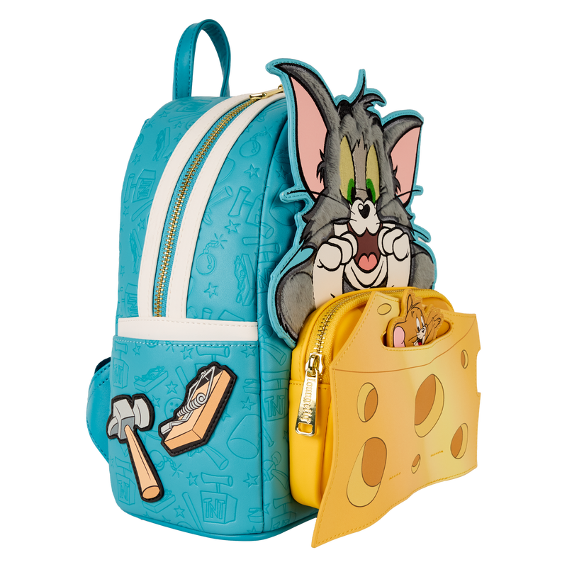 Mini Sac à Dos Loungefly Warner Bros : Tom & Jerry – Course-Poursuite & Fromage Pop-Up