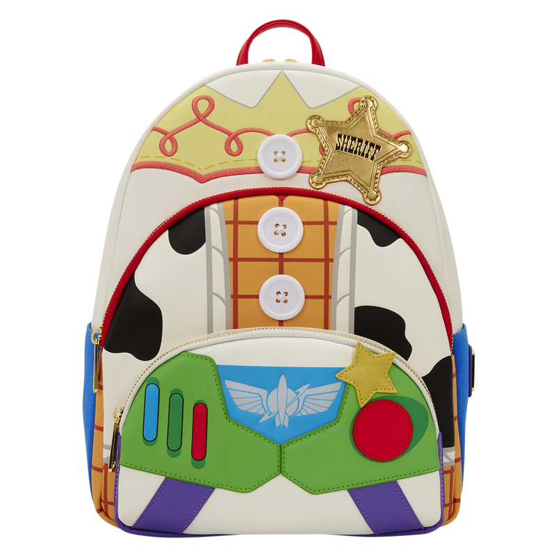 Sac à Dos Mini Loungefly Toy Story – Édition Triple Pocket (Jessie, Woody & Buzz)