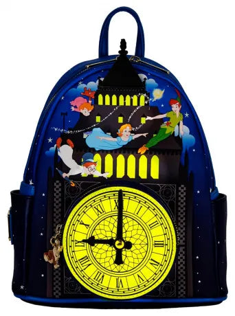 Mini Sac à Dos Loungefly Disney – Peter Pan (Vol sur Big Ben Luminescent)