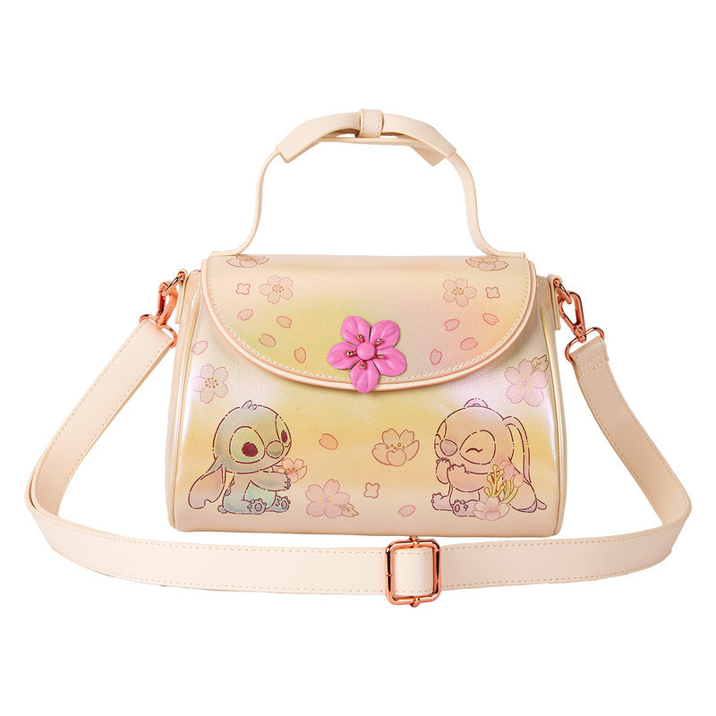 Sac Bandoulière Loungefly Disney - Lilo & Stitch (Fleurs de Cerisier & Angel)