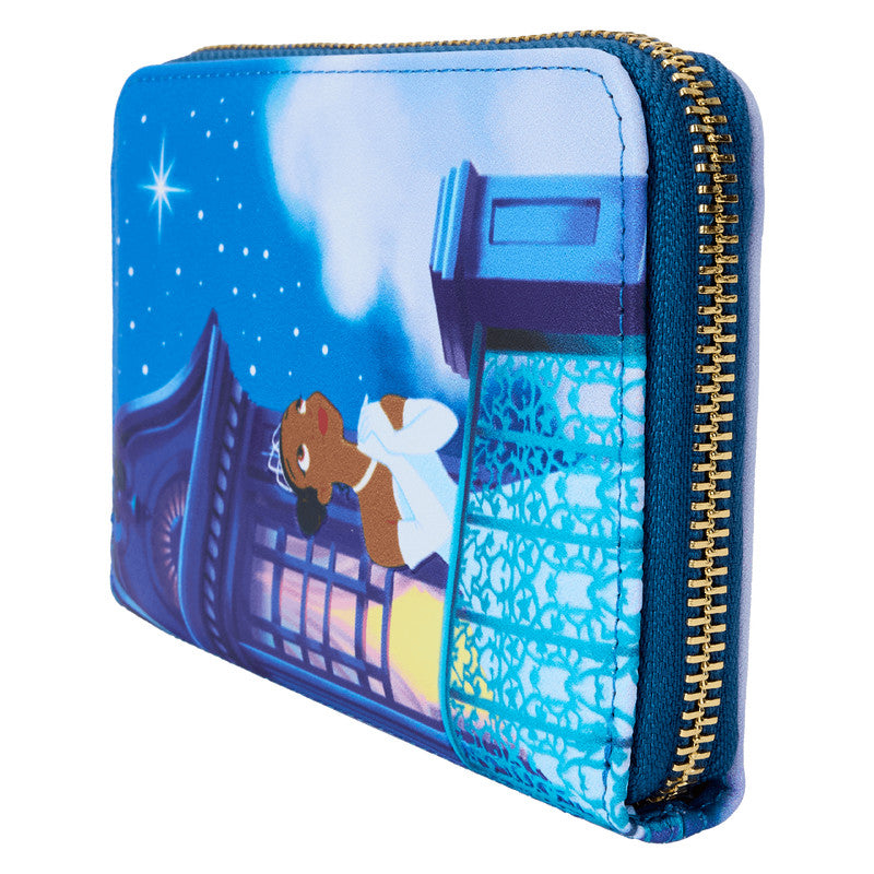 Portefeuille Zippé Disney Loungefly - La Princesse et la Grenouille 15ème Anniversaire (Phosphorescent)
