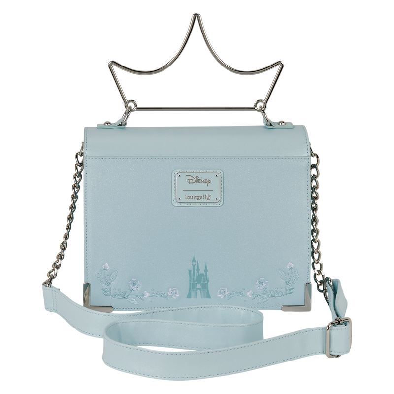 Sac Bandoulière Loungefly Disney : Cendrillon – Scintillant & Poignée Couronne