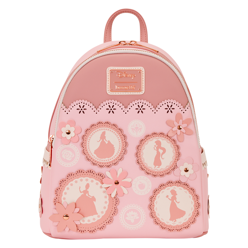 Mini Sac à Dos Loungefly Disney Princesses – Édition Floral Lace & Camées Vintage