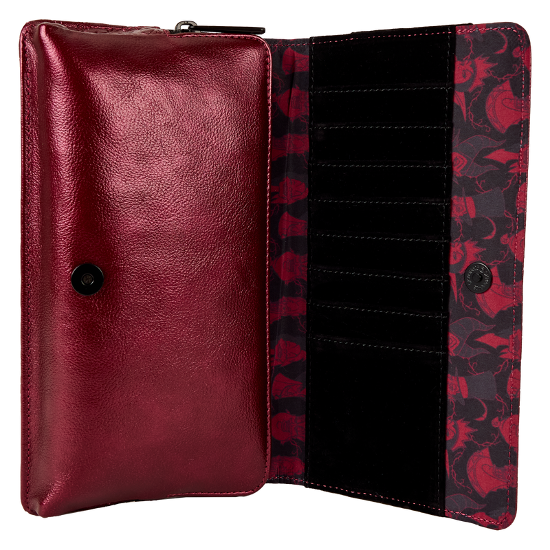 Pochette Bandoulière Loungefly Disney Villains : Happily Never After – Rouge Métallique