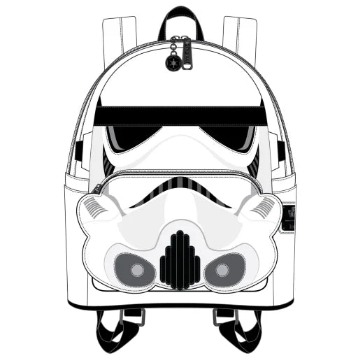 Mini Sac à Dos Loungefly Star Wars : Casque Stormtrooper Lenticulaire