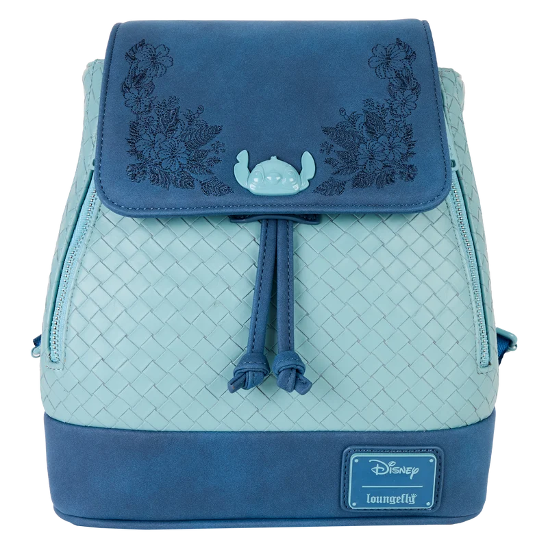 Mini Sac à Dos Loungefly Disney : Stitch – Tissage Tropical & Broderies