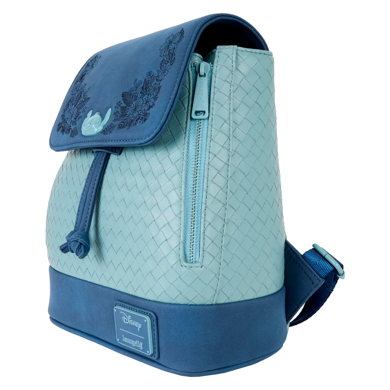 Mini Sac à Dos Loungefly Disney : Stitch – Tissage Tropical & Broderies