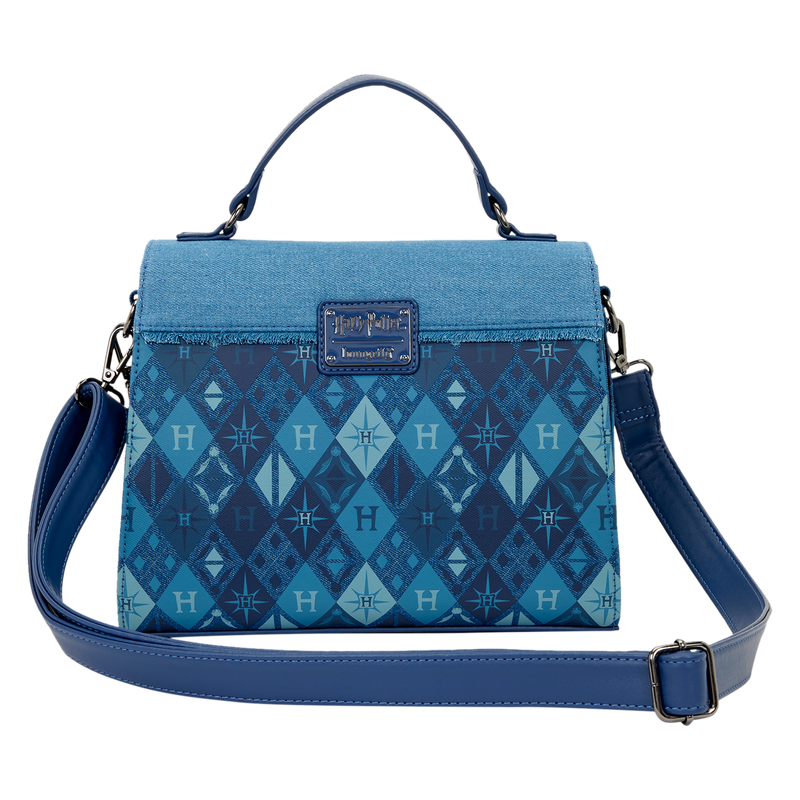 Sac Bandoulière Loungefly Harry Potter : Poudlard Denim & Écussons