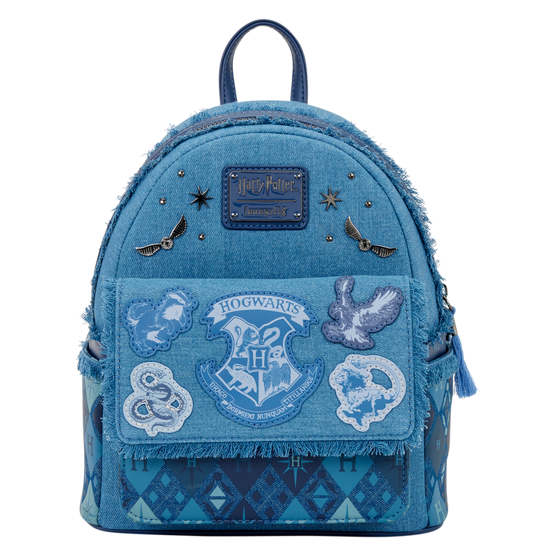 Mini Sac à Dos Harry Potter Poudlard Collection Denim - Loungefly