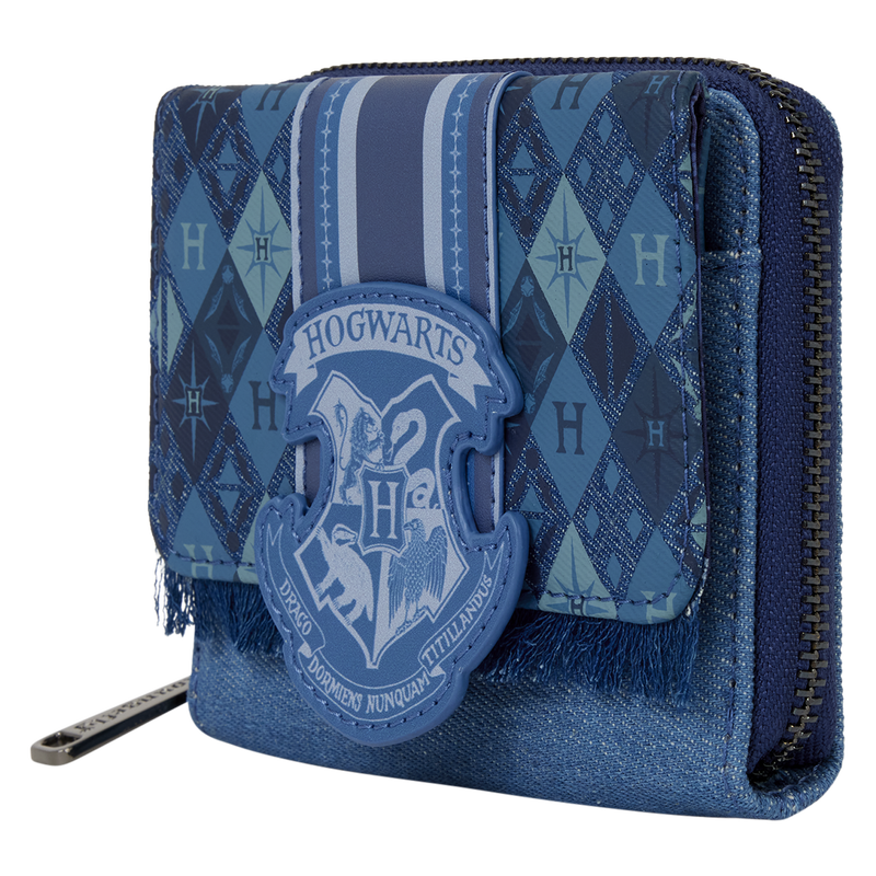 Portefeuille Tri-fold Harry Potter - Hogwarts Denim Edition (Loungefly)