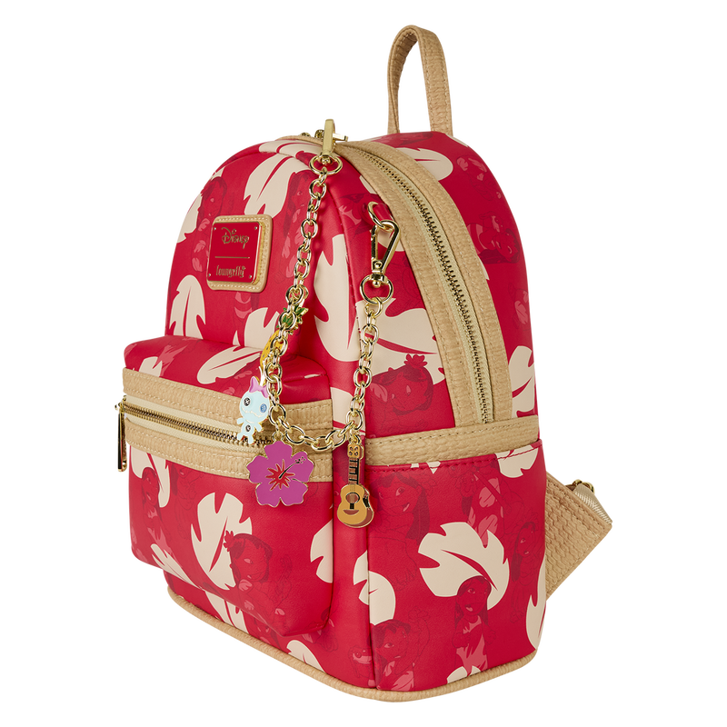 Mini Sac à Dos Loungefly Disney – Lilo (Robe Hawaïenne avec Charms)