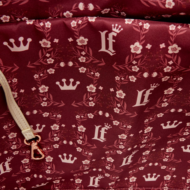 Sac Convertible Loungefly : Tote & Sac à Dos – Broderies Florales Crème & Rouge