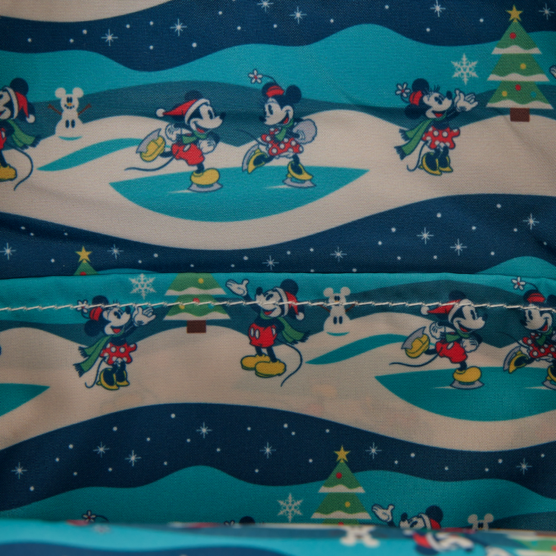 Mini Sac à Dos Loungefly Disney : Mickey Mouse – Joyeux Noël Vintage & Patchwork