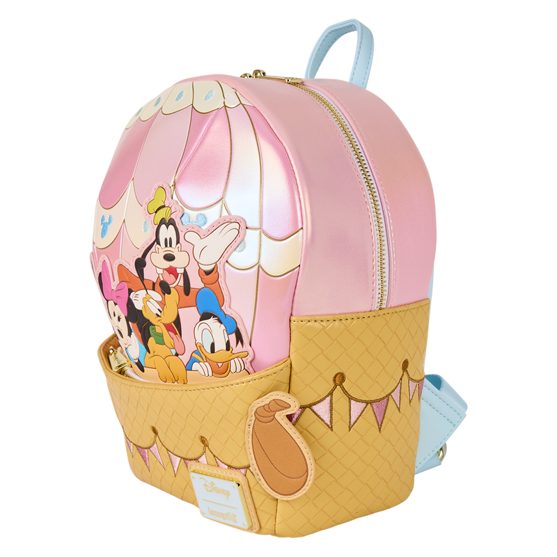 Mini Sac à Dos Loungefly Disney : Mickey & Friends – Montgolfière Pastel