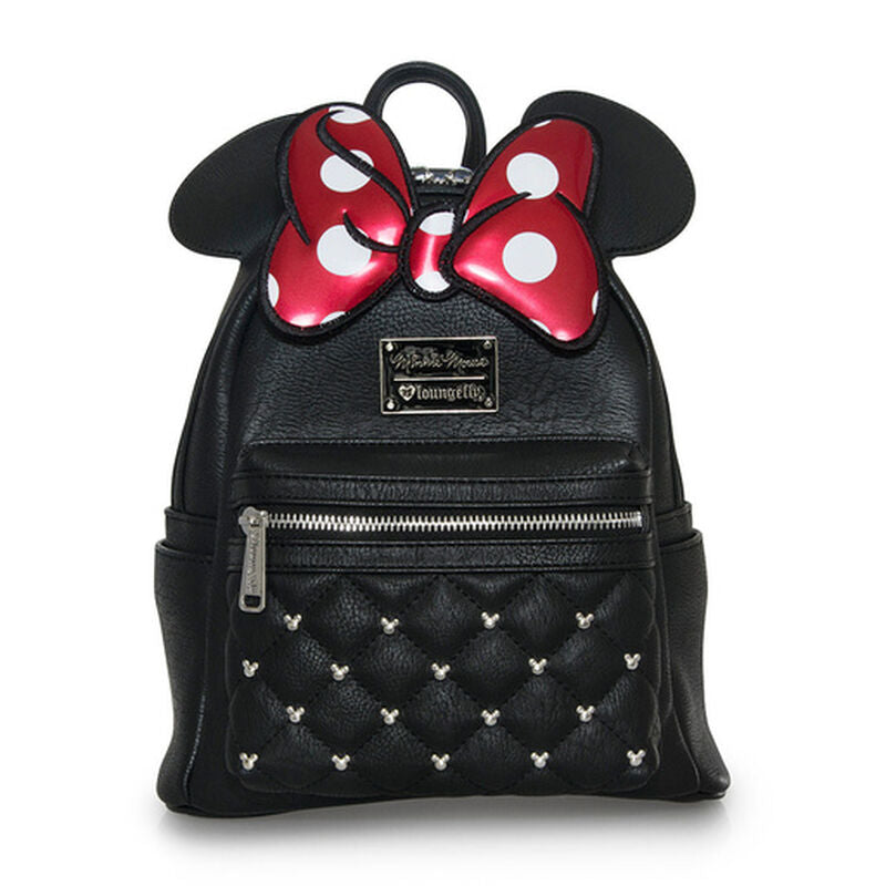 Mini Sac à Dos Loungefly Disney – Minnie Mouse Classic Bow Quilted Texture