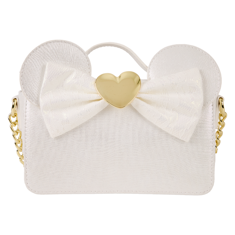 Sac Bandoulière Loungefly Disney : Minnie Mouse – Mariage Irisé & Dentelle