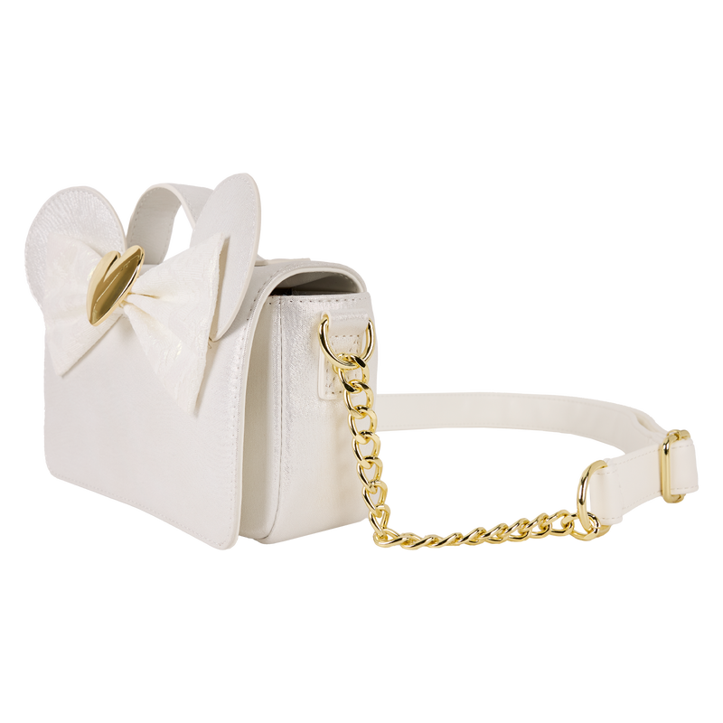 Sac Bandoulière Loungefly Disney : Minnie Mouse – Mariage Irisé & Dentelle
