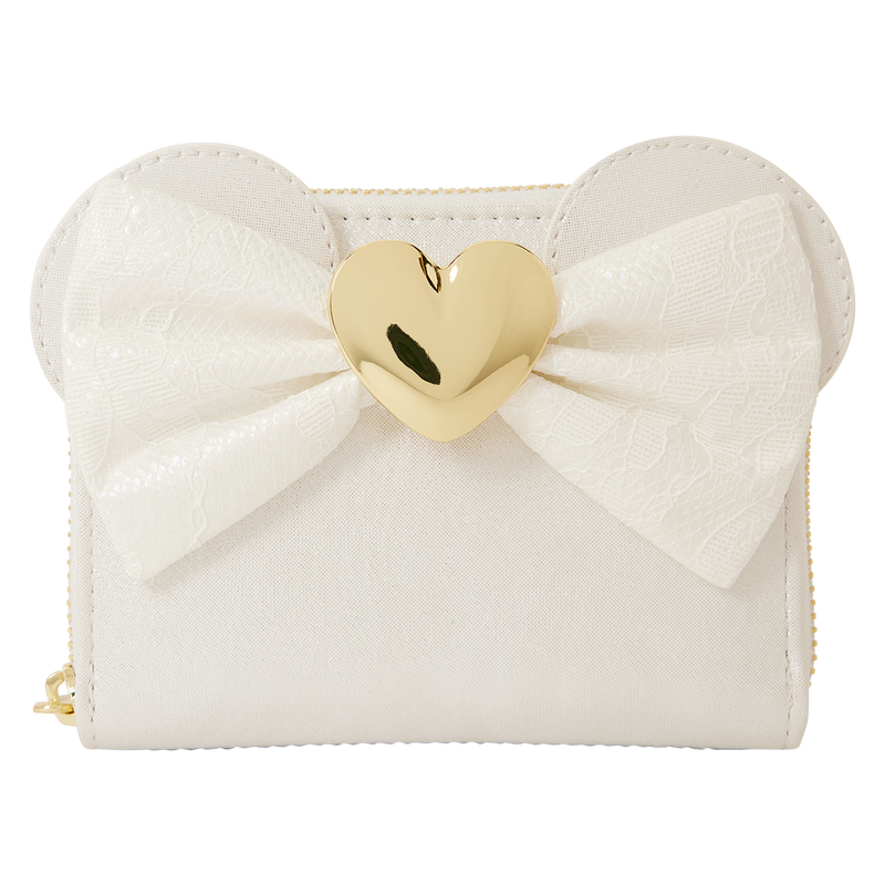 Portefeuille Loungefly Disney : Minnie Mouse – Mariage Irisé & Dentelle