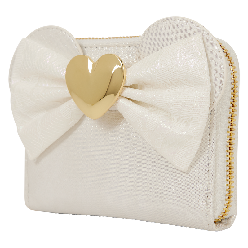 Portefeuille Loungefly Disney : Minnie Mouse – Mariage Irisé & Dentelle