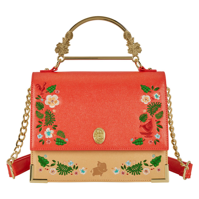 Sac Bandoulière Loungefly Disney : Vaiana (Moana) – Scintillant & Poignée Tropicale