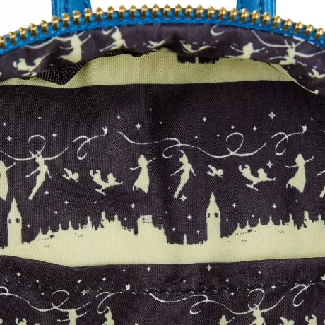 Mini Sac à Dos Loungefly Disney – Peter Pan (Vol sur Big Ben Luminescent)