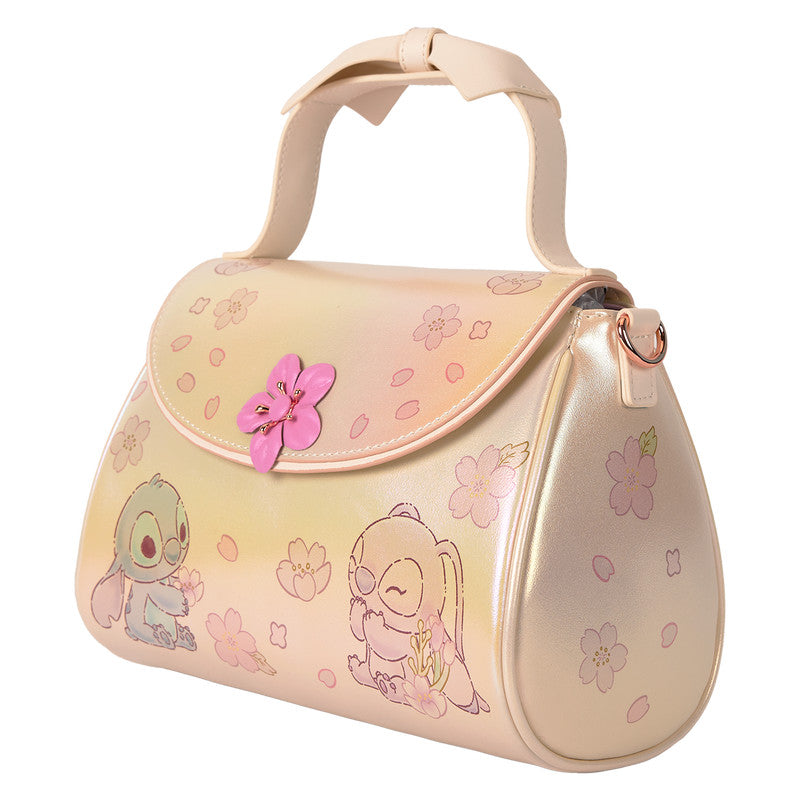 Sac Bandoulière Loungefly Disney - Lilo & Stitch (Fleurs de Cerisier & Angel)