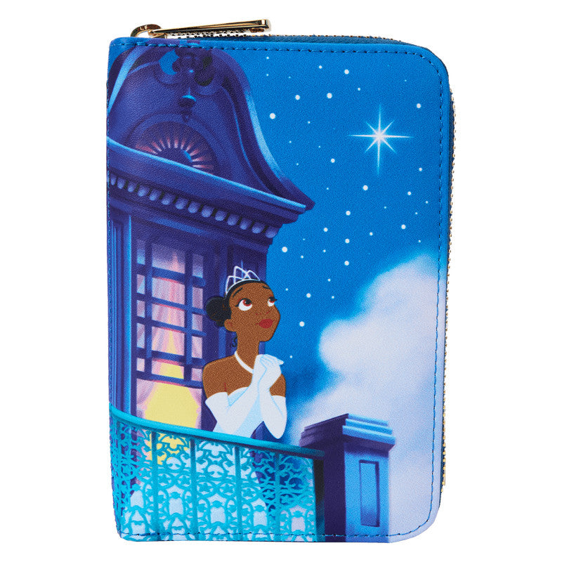 Portefeuille Zippé Disney Loungefly - La Princesse et la Grenouille 15ème Anniversaire (Phosphorescent)