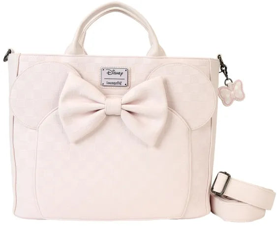 Sac Cabas Convertible Loungefly Disney – Minnie Mouse Damier Rose Poudré